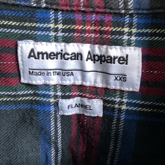 🔥🔥🔥American Apparel Unisex Plaid Flannel size XXS - Picture 4 of 6